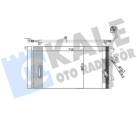 KLİMA KONDENSERİ VW TOUAREG-AUDI Q7 AL/AL 720x368x16
