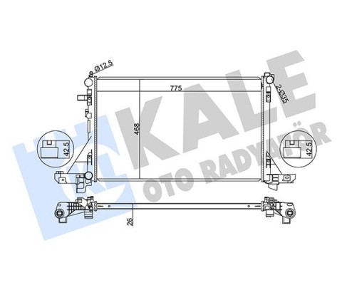 RADYATÖR MASTER III-MOVANO B 2.3DCI-CDTI 10 KLİMALI 773x469x26 mm