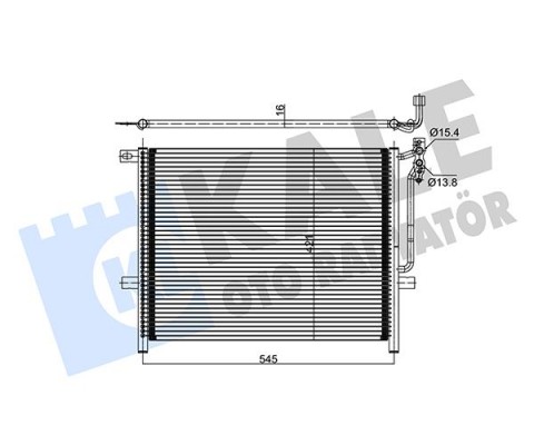 KLIMA RADYATORU BMW E46 M43 M52 M54 N40 N42 N45