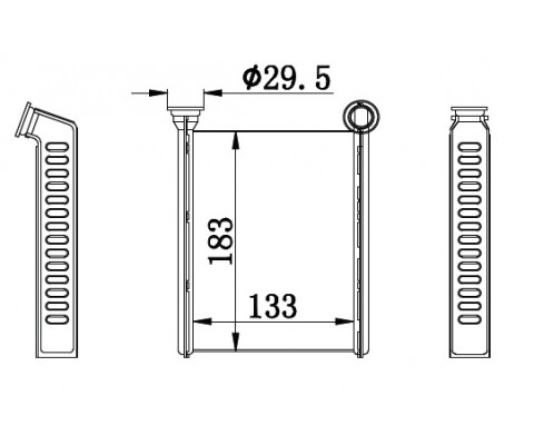 KALORİFER RADYATÖRÜ CLIO IV-LOGAN II 13 130x185x26