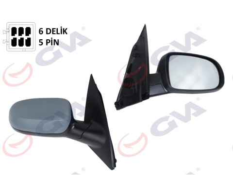 DIŞ DİKİZ AYNASI SAĞ CORSA C 01 ELEKTRİKLİ ISITMALI ASTARLI KONVEKS 5 FİŞ VM-200EHPR