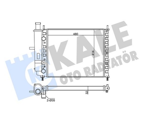 RADYATÖR FIAT BRAVA-BRAVO I-MAREA-MAREA WEEKEND AL-PL-BRZ