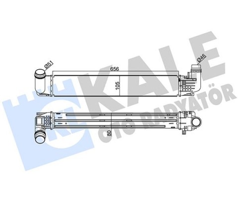 TURBO RADYATÖRÜ INTERCOOLER DACIA DUSTER 1.5DCİ 10 AL/PL/BRZ