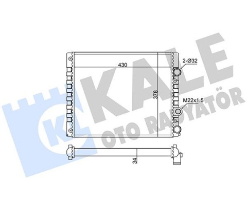 RADYATÖR AL/MKNK AROSA-VOLKSWAGEN LUPO-POLO 1.4 MT