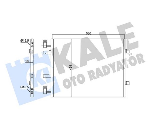 KLİMA RADYATÖRÜ KONDENSER TRAFIC II 01 OPEL VİVARO 1.9 DTİ 2.0 CDTİ