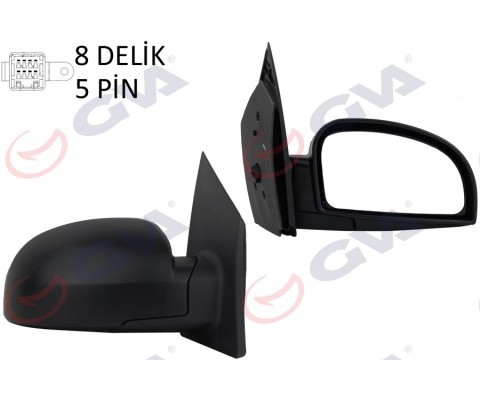 DIŞ DİKİZ AYNASI SAĞ GETZ 02 ELEKTRİKLİ ISITMALI KONVEKS 5 FİŞ VM-452EHR