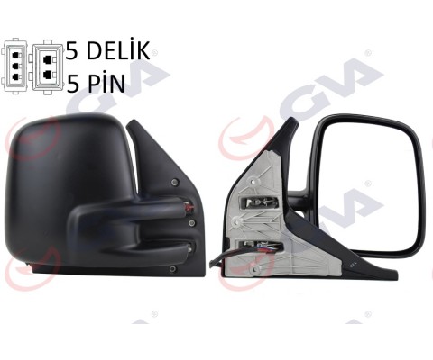 DIŞ DİKİZ AYNASI SAĞ TRANSPORTER T4 96 ELEKTRİKLİ ISITMALI KONVEKS VM-186EHR