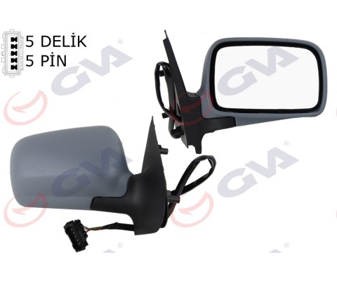 DIŞ DİKİZ AYNASI SAĞ POLO CLASIC 96 ELEKTRİKLİ ISITMALI ASTARLI ASFERİK 5 FİŞ VM-184NHER