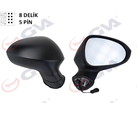 DIŞ DİKİZ AYNASI SAĞ IBIZA 08 ELEKTRİKLİ ISITMALI KONVEKS ASTARLI 5 FİŞ VM-364EHPR