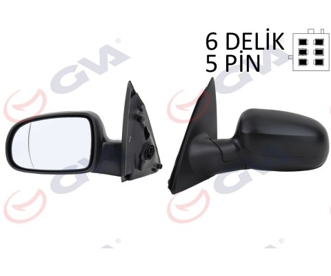 DIŞ DİKİZ AYNASI SOL CORSA C 01 ELEKTRİKLİ ISITMALI ASFERİK 5 FİŞ VM-200EHAL