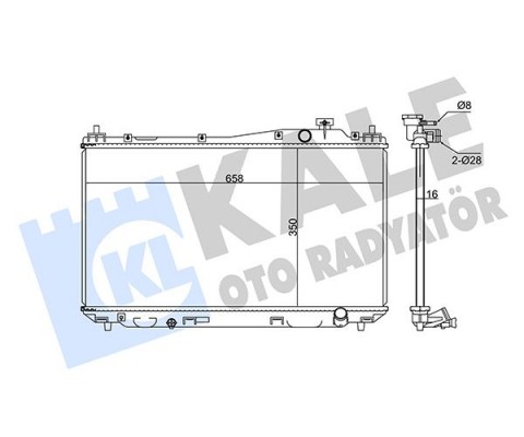 RADYATÖR CIVIC VII MEKANİK AL/PL/BRZ 350x658x16