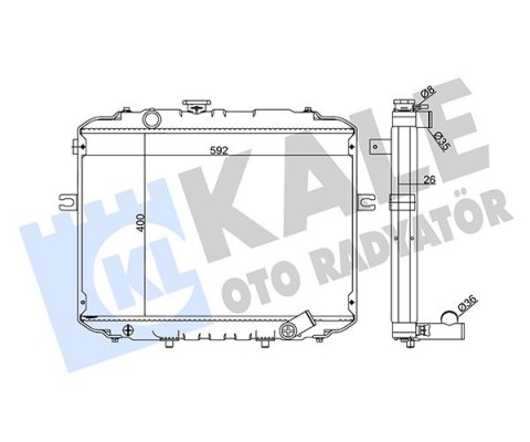 RADYATÖR HYUNDAI- H100 BUS-H1-STRAEX AL-PL-BRZ