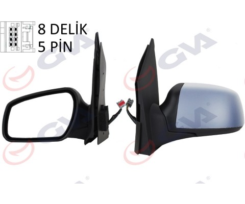 DIŞ DİKİZ AYNASI SOL FIESTA 06 08 ELEKTRİKLİ ISITMALI ASTARLI KONVEKS 5 FİŞ VM-6312EHPL