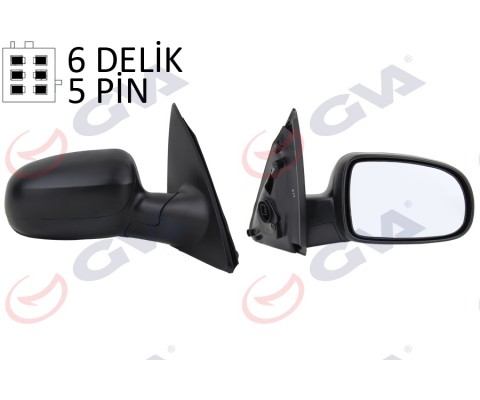 DIŞ DİKİZ AYNASI SAĞ CORSA C 01 ELEKTRİKLİ ISITMALI KONVEKS 5 FİŞ VM-200EHR