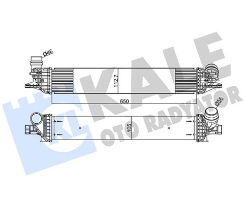 TURBO RADYATÖRÜ INTERCOOLER LGN III 2.0 DCI AL-PL-BRZ 652x112x108