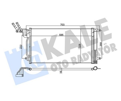 KLİMA KONDENSERİ VW POLO-AUDI A1-A1 SPORTBACK-SEAT IBIZA V-TOLEDO IV AL-AL