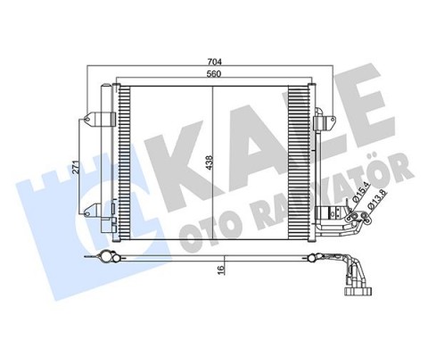 KLİMA KONDENSERİ VW CADDY III BOX-ESTATE-TOURAN AL-AL