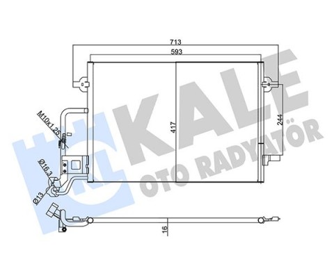 KLİMA KONDENSERİ VW PASSAT-VARİANT SKODA SUPERB AL-AL