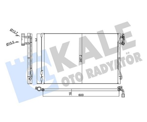 KLIMA RADYATORU N43 N45 N46 N51 N52 N53 M3 E81 E82 E87 E88 E90 E91 E92 E93 E84 E89