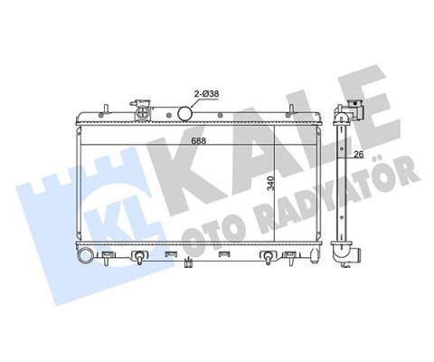 RADYATÖR SUBARU LEGACY IV-OUTBACK AL-PL-BRZ