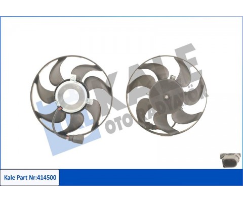 FAN MOTORU DAVLUMBAZLI SAĞ CADDY III-GOLF V-VI-PLUS-JETTA III-IV-PASSAT-SCIROCCO-TOURAN 200W-295mm