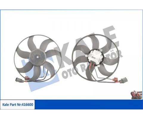 FAN MOTORU DAVLUMBAZLI SOL CADDYIII 1.4-1.4 16V-1.6 04 GOLF V 1.4 TSI-1.6 FSI 03-08 220W-363mm