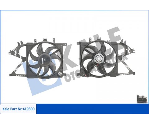 FAN MOTORU DAVLUMBAZLI OPEL COMBO-CORSA C 160W-360mm