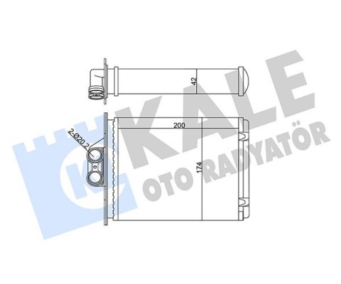 KALORİFER RADYATÖRÜ VECTRA B 96-02 250x182