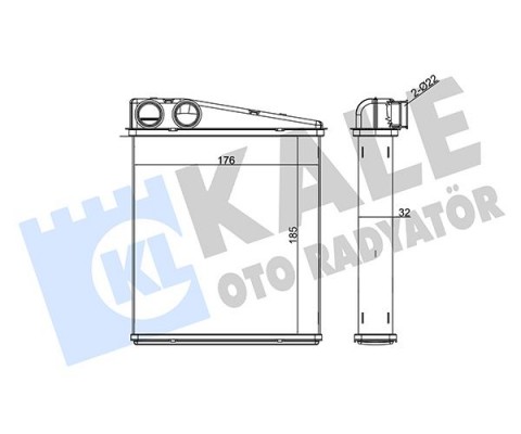 KALORİFER RADYATÖRÜ BRAZİNG CADDY III-GOLF V-VI-JETTA III-OCTAVIA-TOURAN-ALTEA-LEON-A3-Q3-TOLEDO