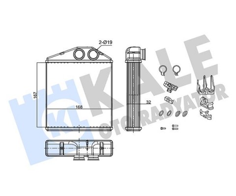 KALORİFER RADYATÖRÜ CORSA C-TIGRA TWINTOP 1.2-1.4-1.8-1.3CDTI-1.7CDTI 00