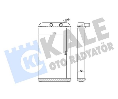KALORİFER RADYATÖRÜ DUCATO-BOXER-JUMPER2.5TDI-2.8TDI 94-02