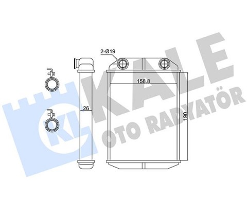KALORİFER RADYATÖRÜ DACIA DOKKER 12 LODGY 12 1.2 TCE 1.3 TCE 1.5dCi 1.6