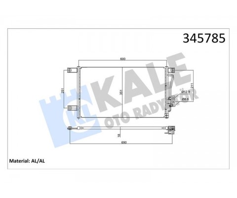KONDENSER AL/AL L 200-PAJERO SPORT