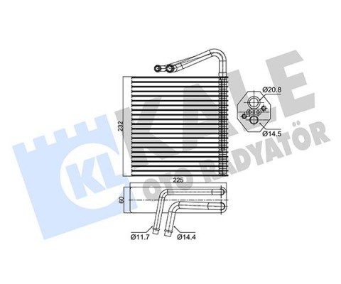 EVAPORATOR MEGANE II-SCENIC II