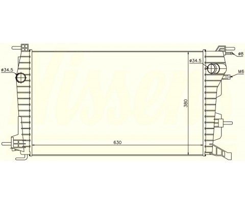 RADYATOR FLUENCE 1.5DCI MEK. 630X368X34 637616