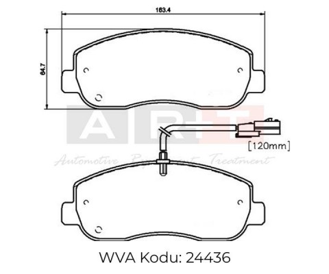 ÖN BALATA MASTER III 2.3DCİ 2.10 13 MOVANO 2.3CDTİ 5.10 14 NISSAN NV400 2.3CDİ 11 410604386R-4106000Q0L