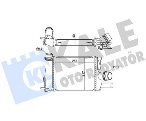 İNTERCOOLER DACIA LOGAN II-MCV II-SANDERO II-RENAULT CLIO IV 0.9 TCE 12