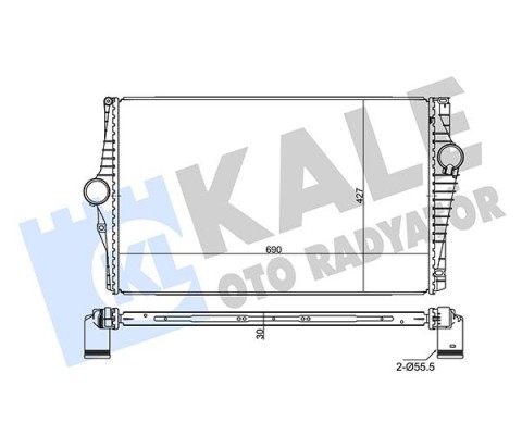 TURBO RADYATÖRÜ VOLVO XC90 I D3 D5 2002-2014 XC90 T6 2002-2006