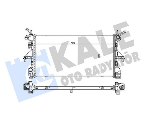 SU RADYATÖRÜ PEUGEOT BOxER-CITROEN JUMPER 2.2 3.0HDI 06 FIAT DUCATO 2.3D MTJ 11 MT MEKANİK 781x416x24 1616950280-1382424080-1617023380-1618094280