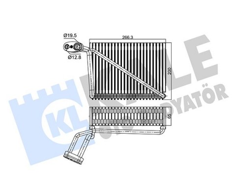 KLİMA EVAPORATÖR A4-PASSAT 1.6-1.8-1.9 TDi-2.0 97-05 A4 95-01 200x262x65 8FV351211191