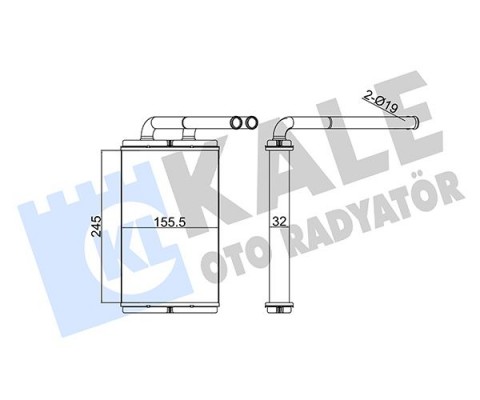KALORİFER RADYATÖRÜ CHEVROLET CAPTIVA 2.0L C100 06-> / OPEL ANTARA A 2.0L 06->