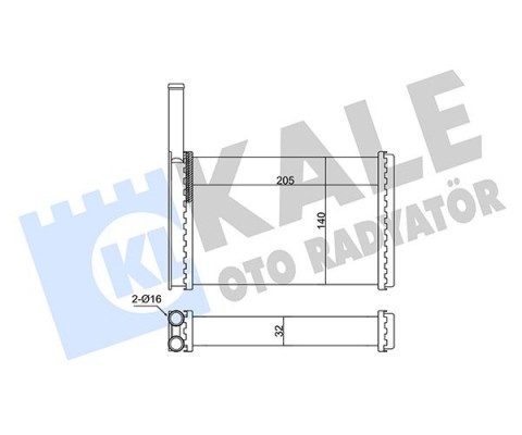KALORİFER RADYATÖRÜ FORD FİESTA 89>