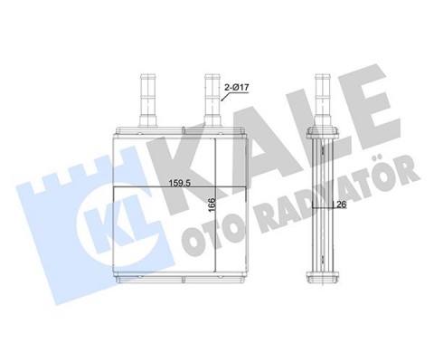 KALORİFER RADYATÖRÜ HYUNDAI GETZ 1.5L D4FA 06-09 - ALEMİNYUM