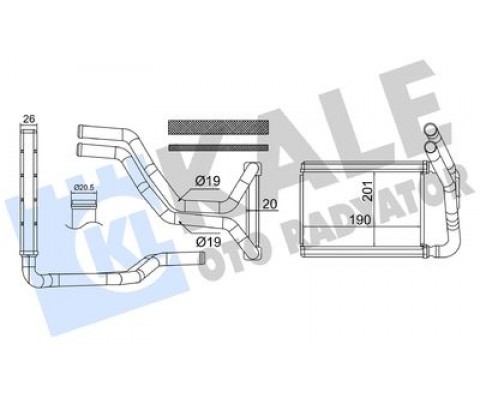KALORİFER RADYATÖRÜ HYUNDAI İ10 1.0L 1.2L G3LA G4LA 14-19