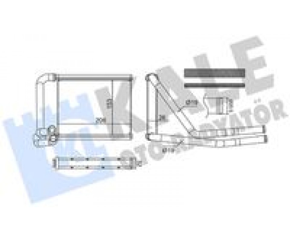 KALORİFER RADYATÖRÜ KIA RIO STONIC 1.0L 1.4L G3LE G4LC 21-> - ALÜMİNYUM