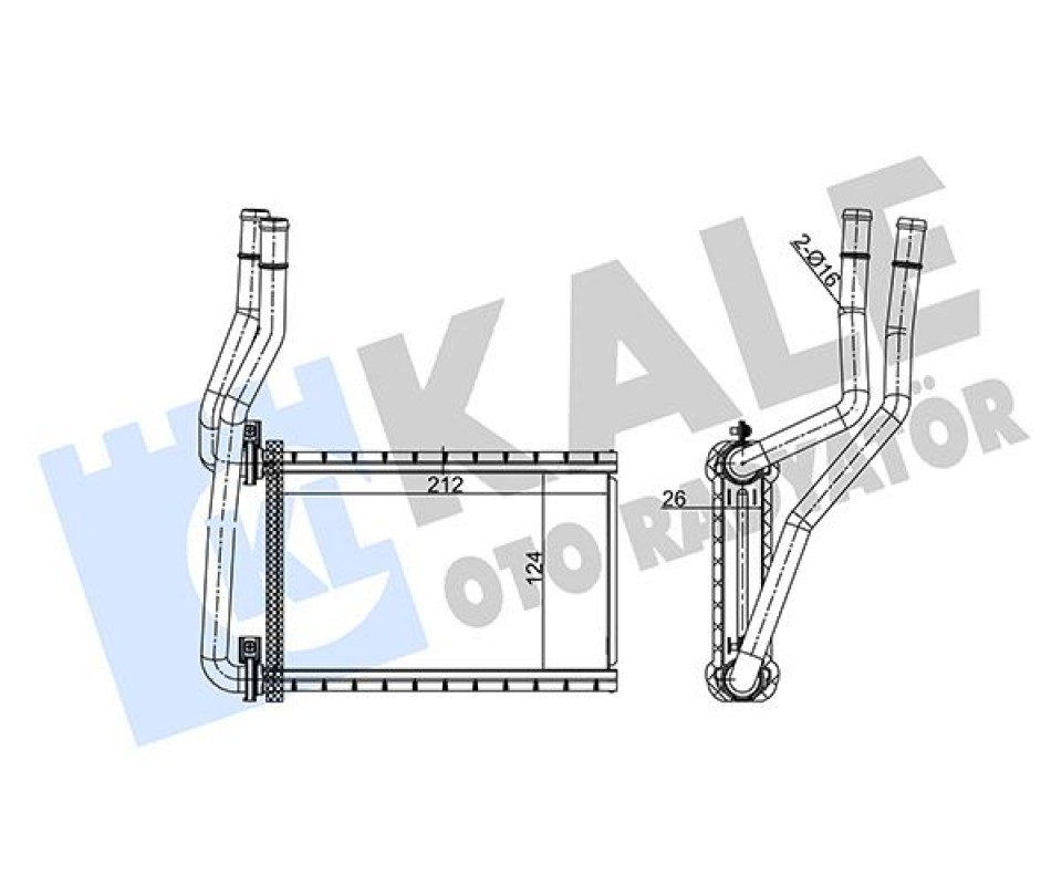 KALORİFER RADYATÖRÜ SUZUKI SX4 1.6L M16A RW415 05-> 1.6L D16AA AKK416D 14-> / SWIFT 1.3L 1.5L M13A M 15A RS413 RS415 MACAR 05-> 1.2L K12B AZG412 12-> / FIAT SEDICI 06-> - ALEMİNYUM