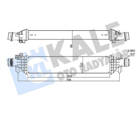 İNTERCOOLER AL/PL/BRZ CHEVROLET TRAX-OPEL MOKKA-VAUXHALL MOKKA