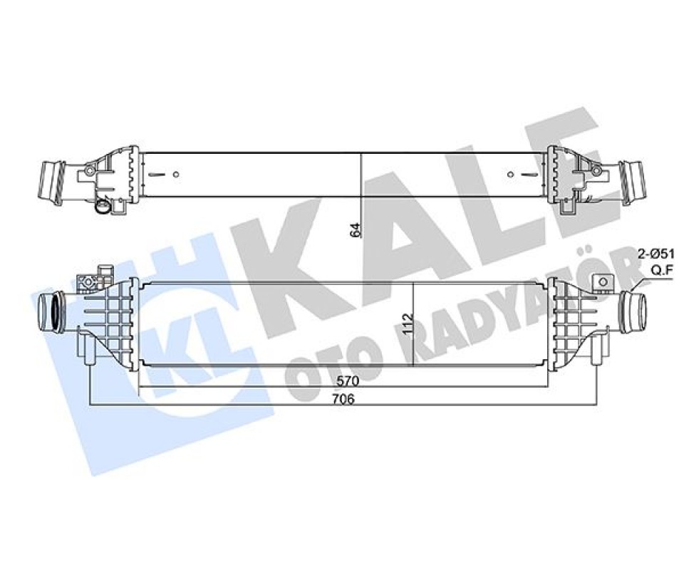 İNTERCOOLER AL/PL/BRZ CHEVROLET TRAX-OPEL MOKKA-VAUXHALL MOKKA