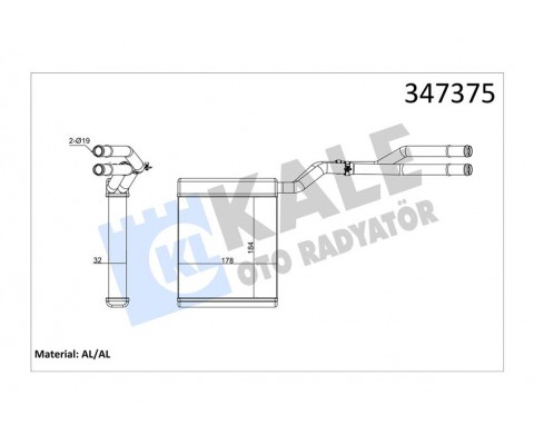 KALORİFER RADYATÖRÜ FORD MONDEO-SMAX-GALAXY 07>