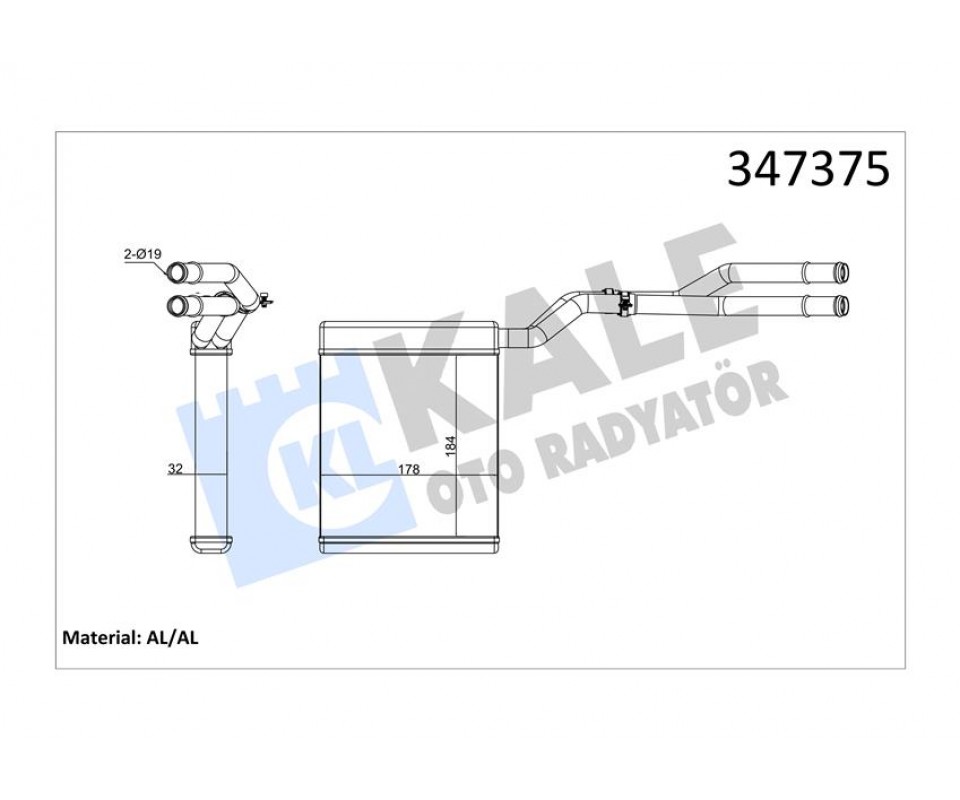 KALORİFER RADYATÖRÜ FORD MONDEO-SMAX-GALAXY 07>